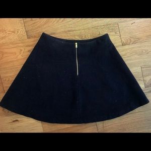 Navy Blue Nanushka wool lined skirt.